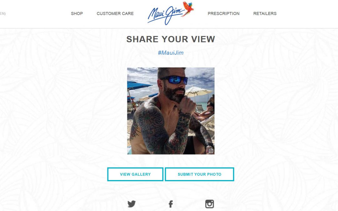 Mike was featured on Maui Jim’s website.